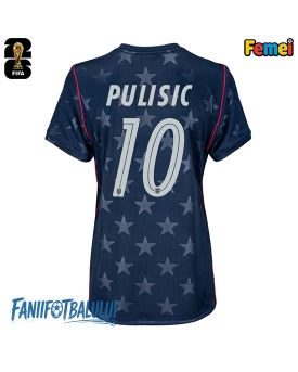 Statele Unite Christian Pulisic #10 Echipament de Fotbal Replică Mondial 2026 Femei Deplasare